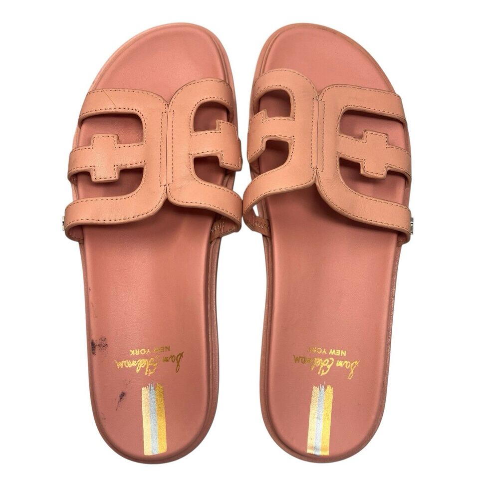 Sam Edelman Slide Sandals Womens 11 Pink Resort Valeri Coastal Beach Resortwear - Picture 11 of 14